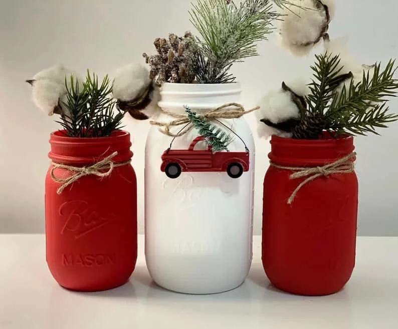 8. Decoración rústica navideña