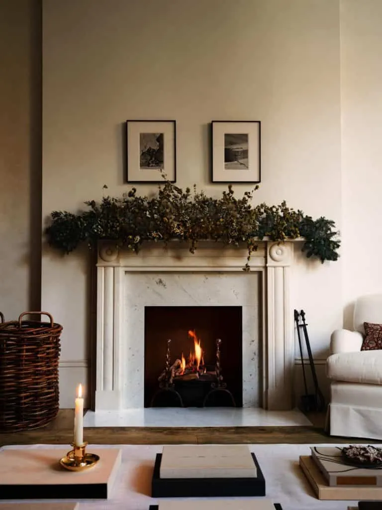 Decoración navideña natural rústica que calentará sus corazones