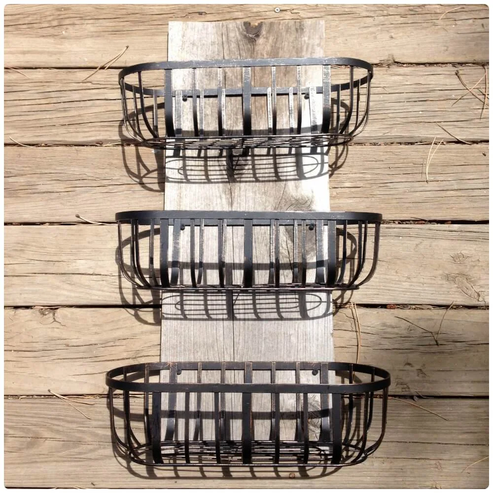 9. Organizer from Wire Baskets