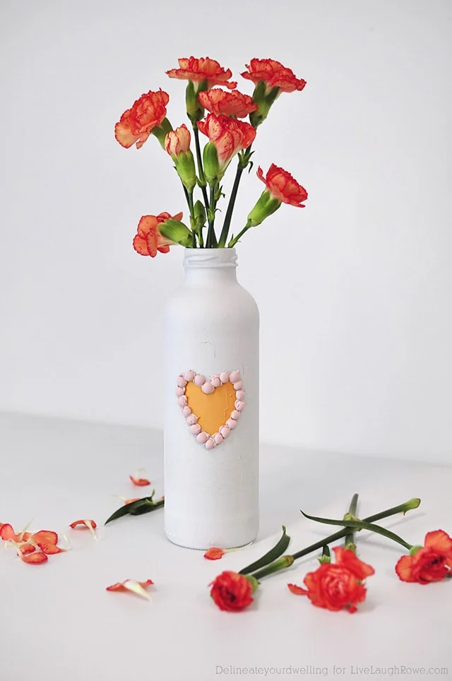 3. Valentine’s Day Painted Vase