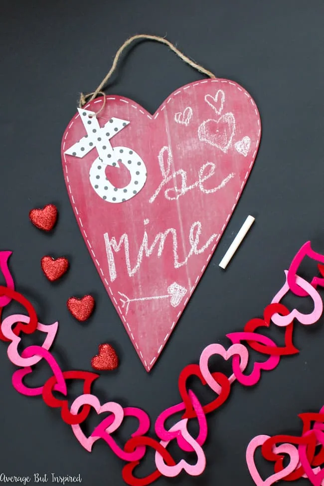 2. DIY Valentine's Day Letter Board