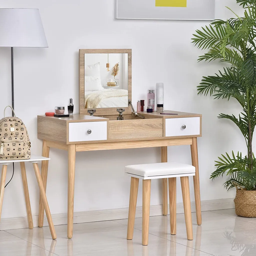 Stylish and Universal Makeup Tables for a Cozy Bedroom
