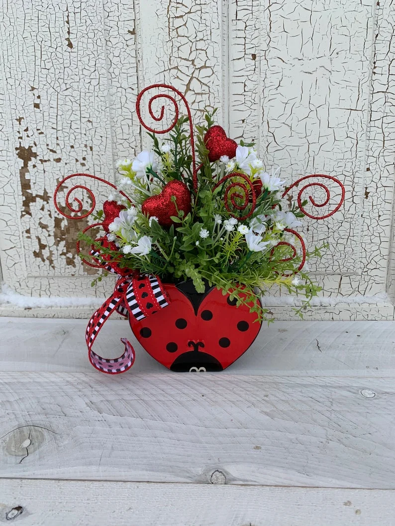 15. Heart-shaped Decorated Table