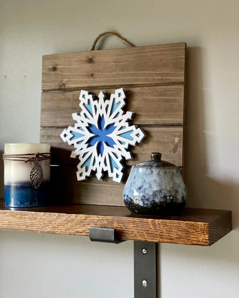 17. 雪花作为艺术画作