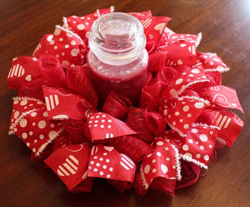 3. Heart-themed Valentine's Day Centerpiece