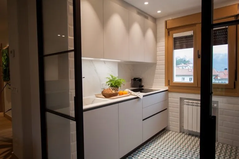 Sliding Glass Doors from Kitchen to Dining Room