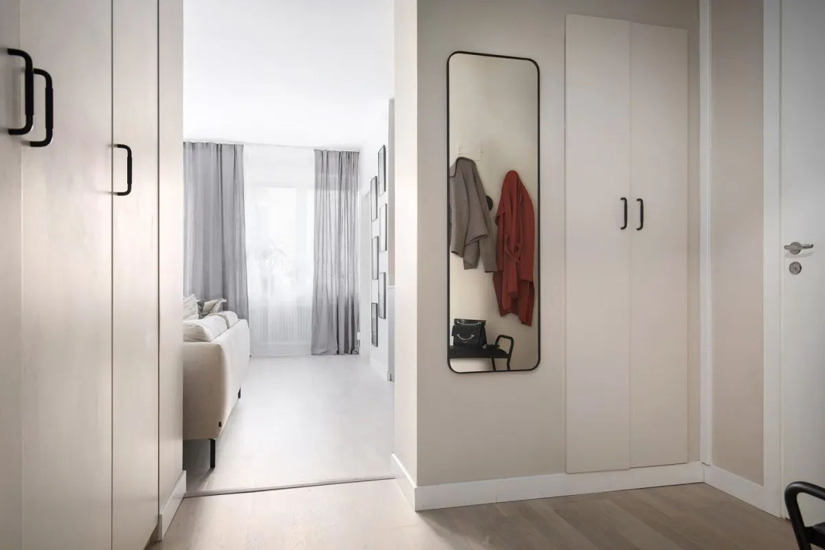 Light Pink and Dark Gray Combination in Interior Design