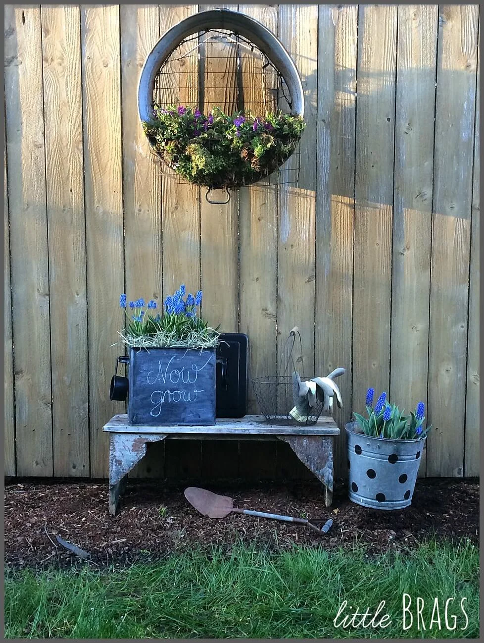 6. Planter con pizarra