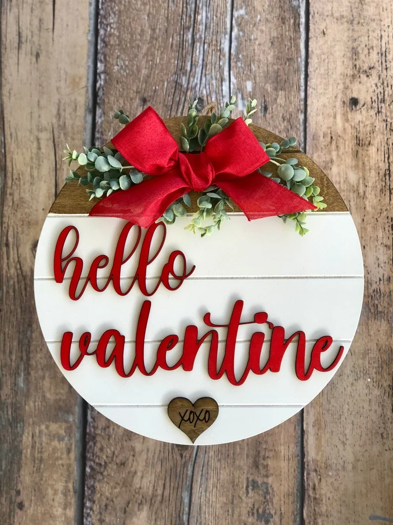 2. Soporte de puerta 3D Hello Valentine