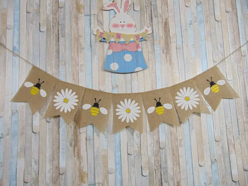 10. Bandera para decoración primaveral