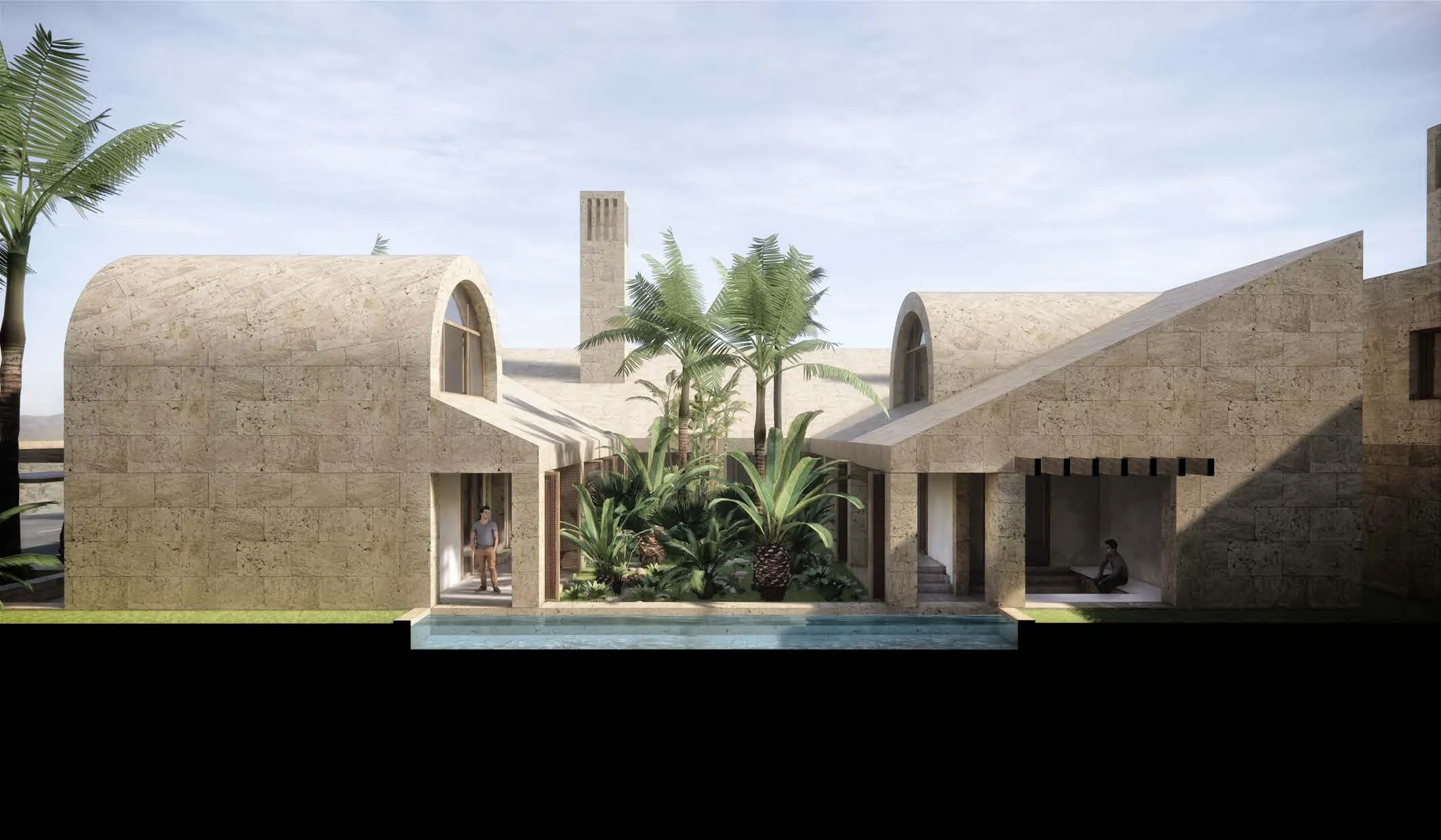 内部多户住宅项目:阿尔卡萨比家庭综合体 内部多户住宅项目:阿尔卡萨比家庭综合体