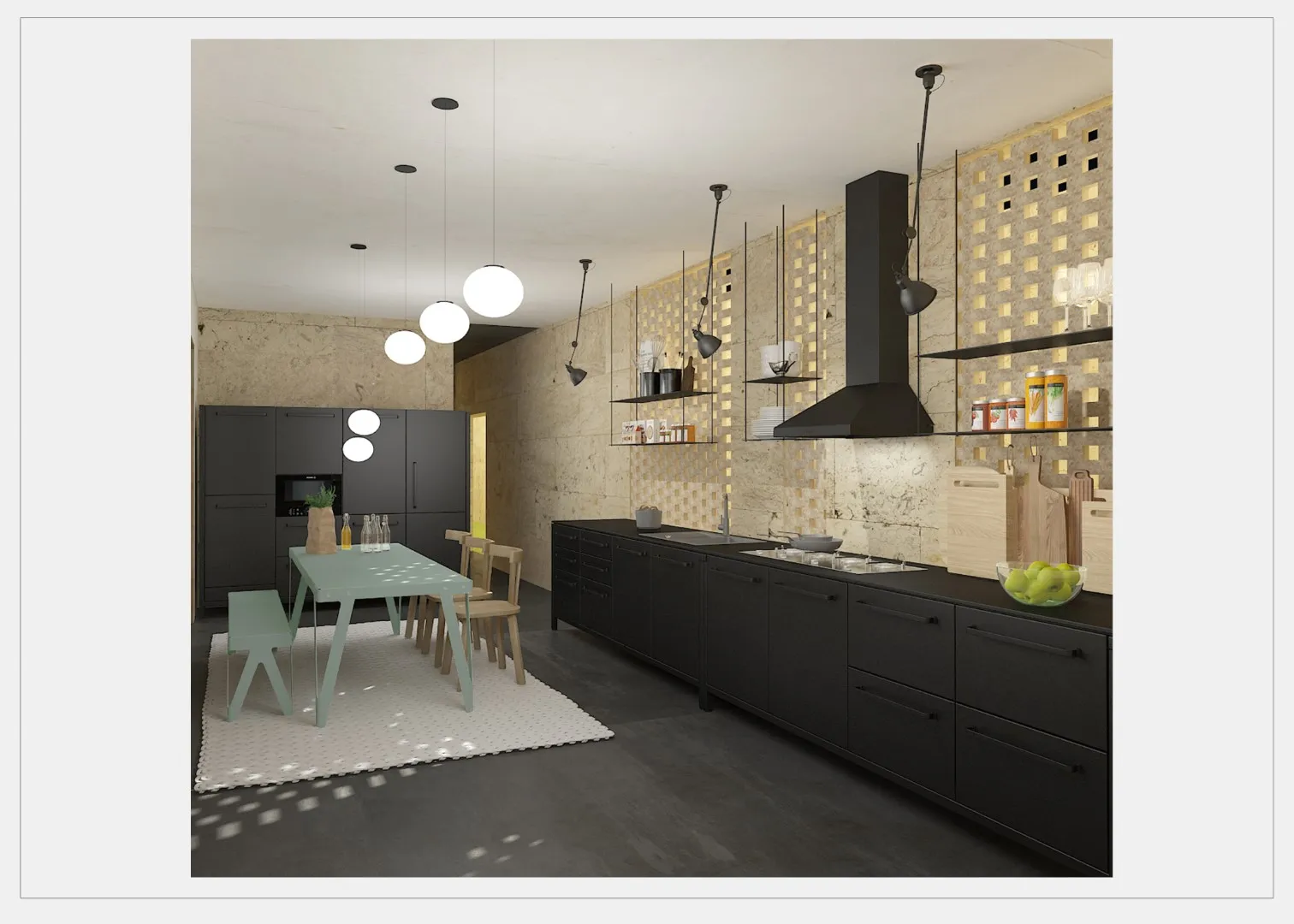 内部多户住宅项目:阿尔卡萨比家庭综合体 内部多户住宅项目:阿尔卡萨比家庭综合体