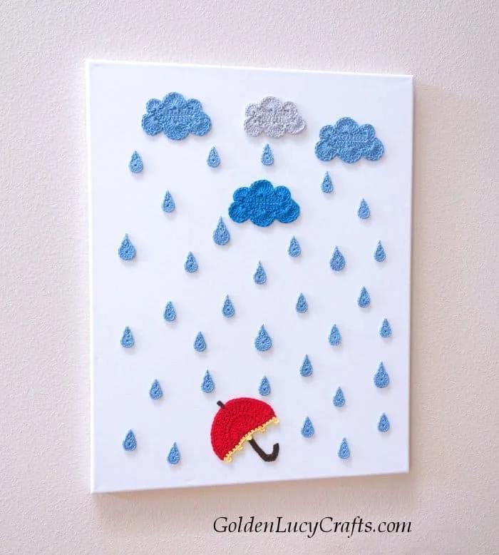 15. Knitted Wall Art for Rainy Days