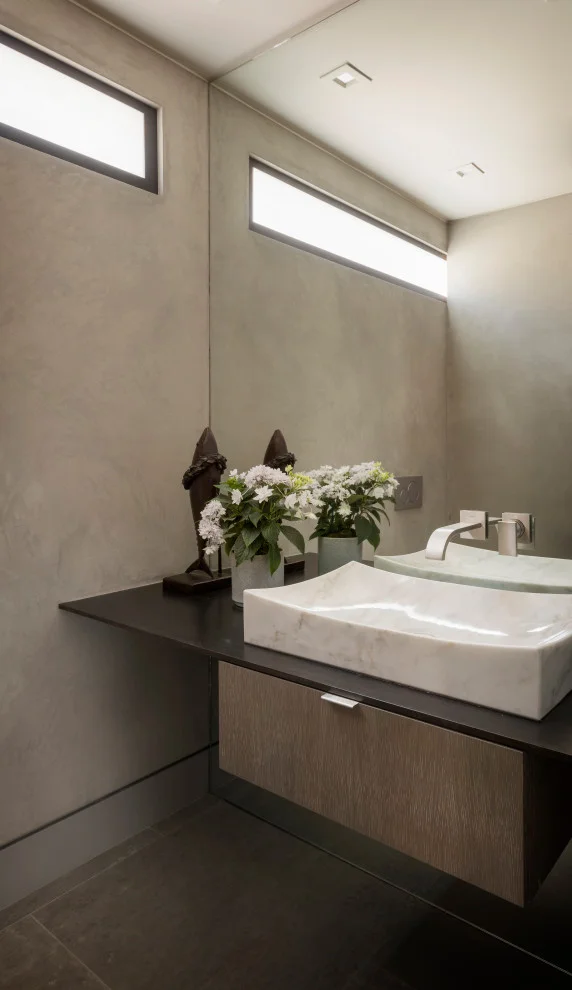 12. Diseño elegante y moderno de baño