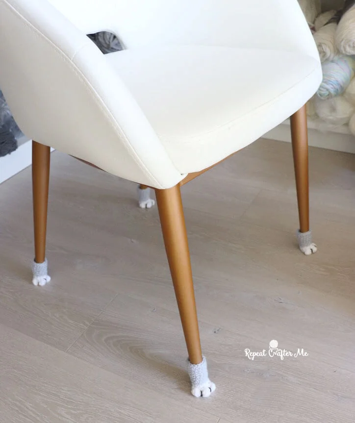 11. Knitted Cat-Footed Armchair Socks