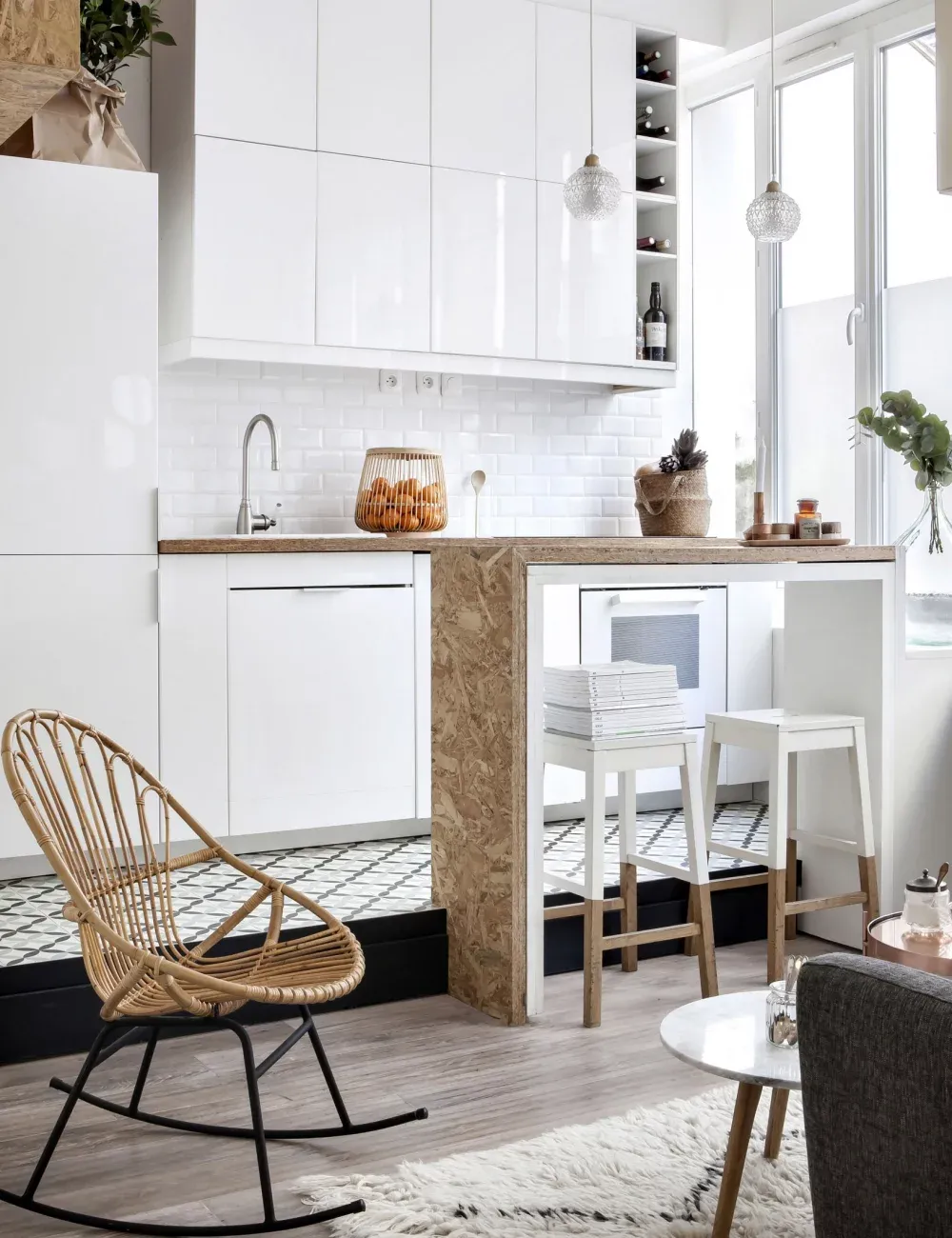 Kitchen Backsplash in Subway Style