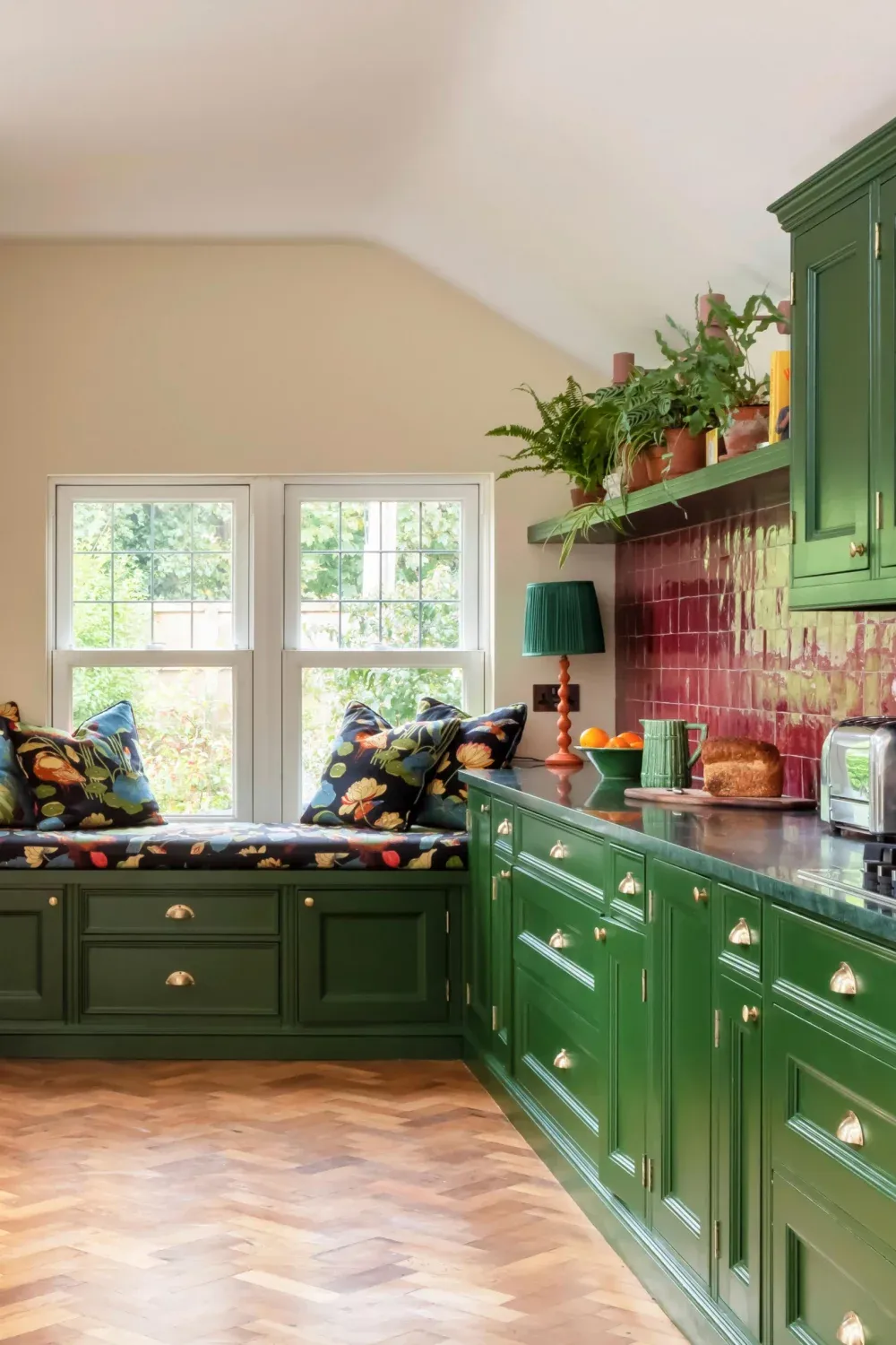 Red Terrazzo Tile Backsplash