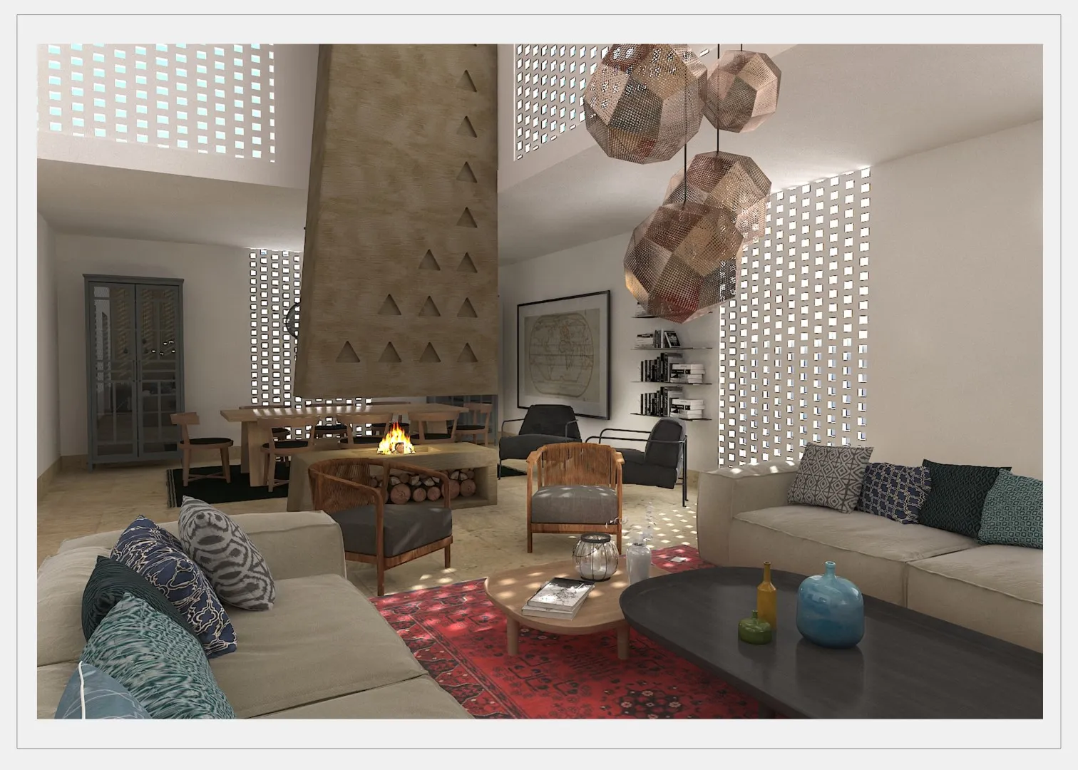 内部多户住宅项目:阿尔卡萨比家庭综合体 内部多户住宅项目:阿尔卡萨比家庭综合体