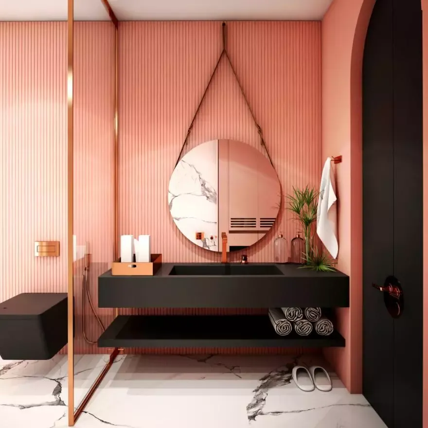 Orange-pink ways to refresh interior