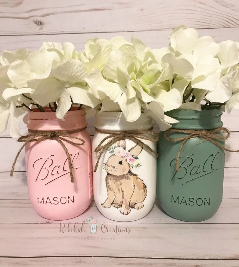 2. Mason-Dosen mit Kaninchen