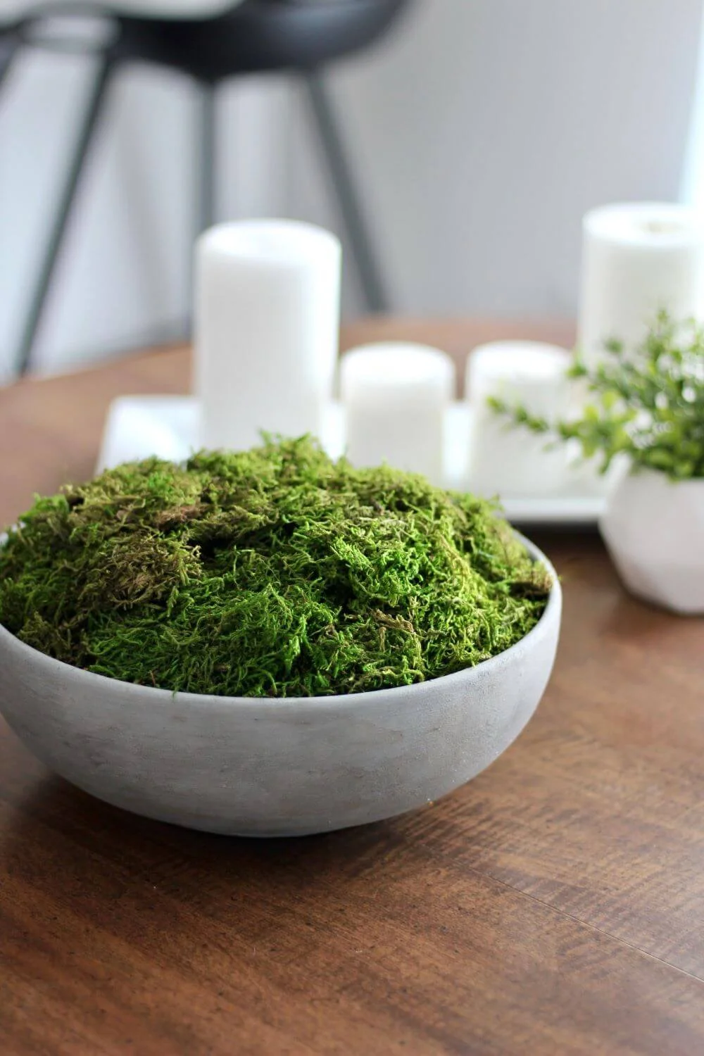 7. Tazón de concreto DIY para maceta