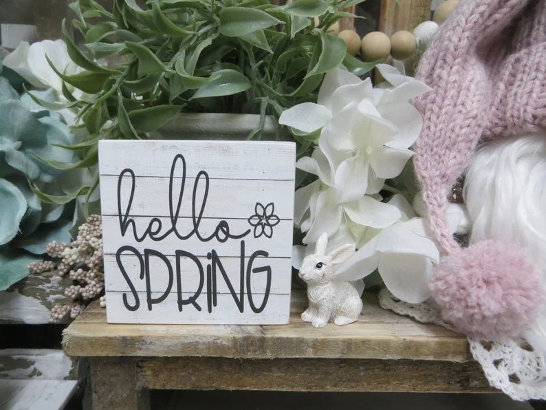 Wooden Spring Sign