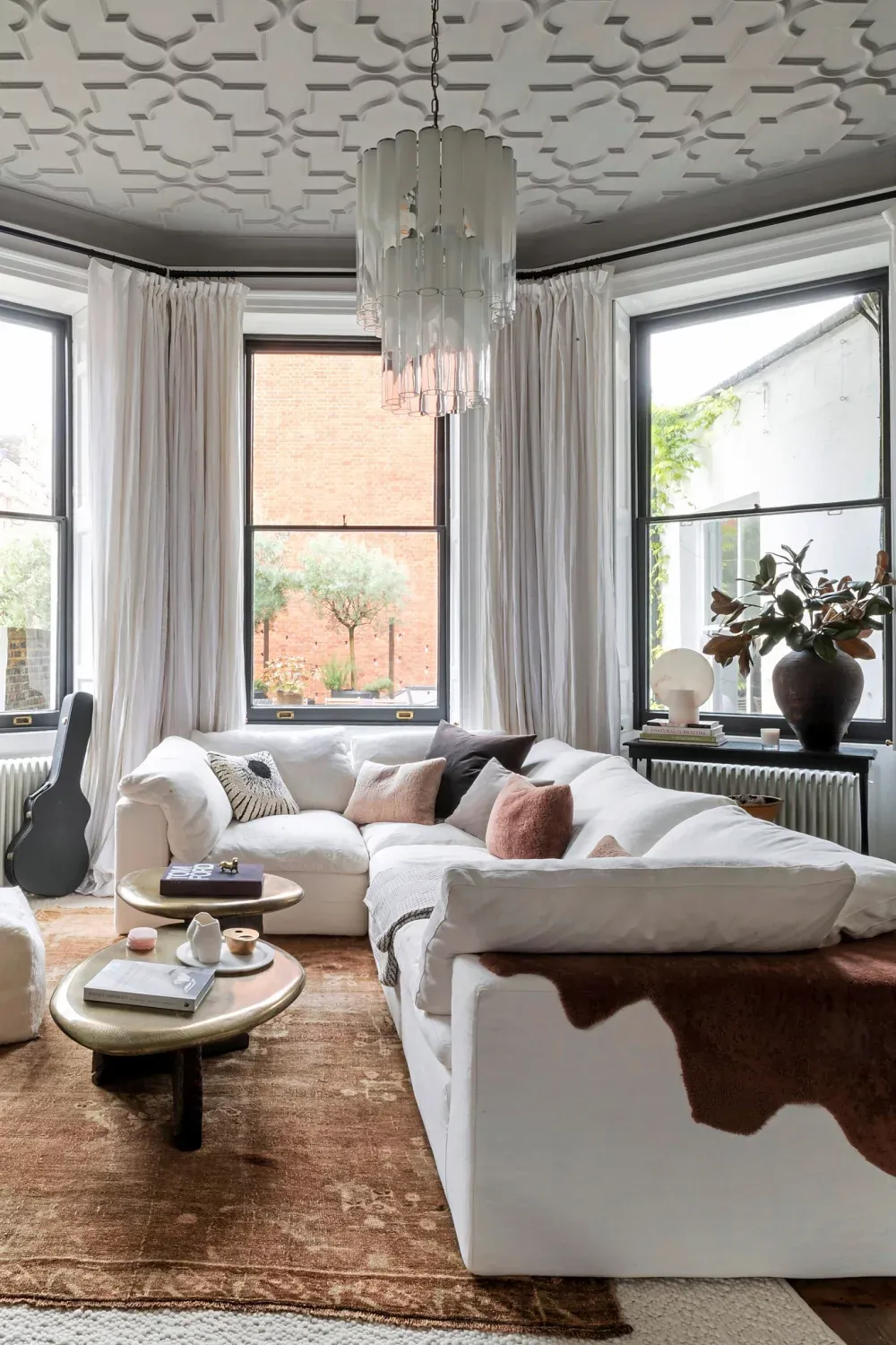 Ideas for Living Room with Very High Ceilings