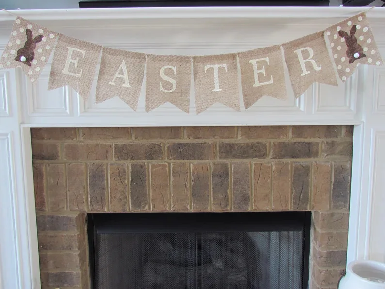 12. Pancarta de lino de Pascua