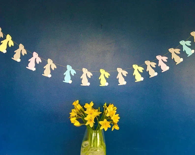 5. Decoración con conejito de Pascua