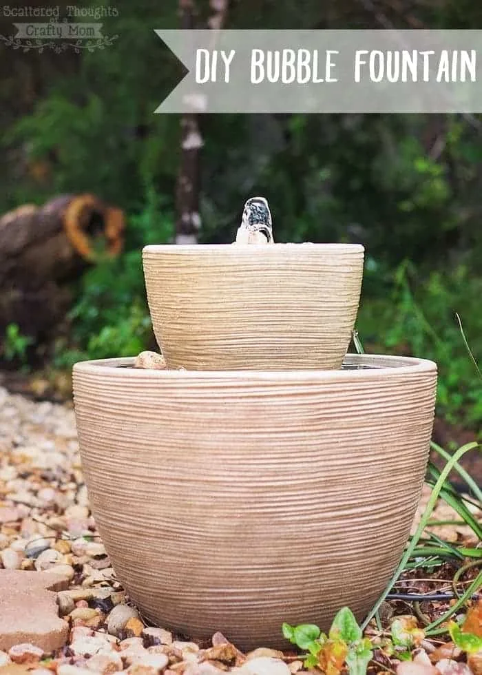 Create a Bubble Fountain in a Pot