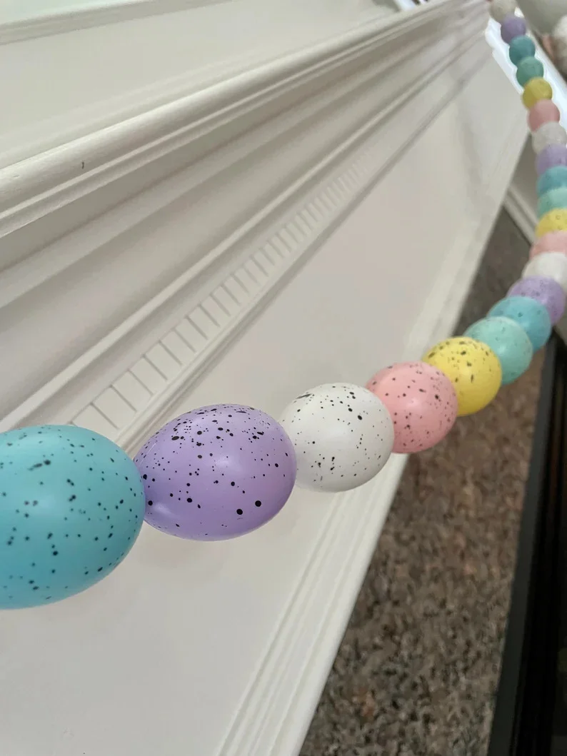 14. 斑点鸡蛋复活节花环