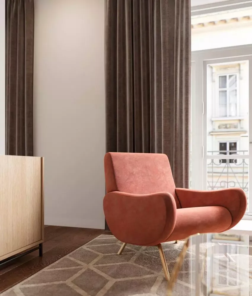 Orange-pink ways to refresh interior