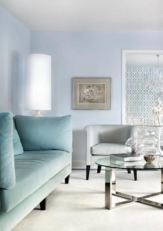 如何在装饰中使用淡蓝色