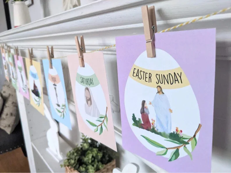 2. Pancarta de cuenta regresiva de Pascua