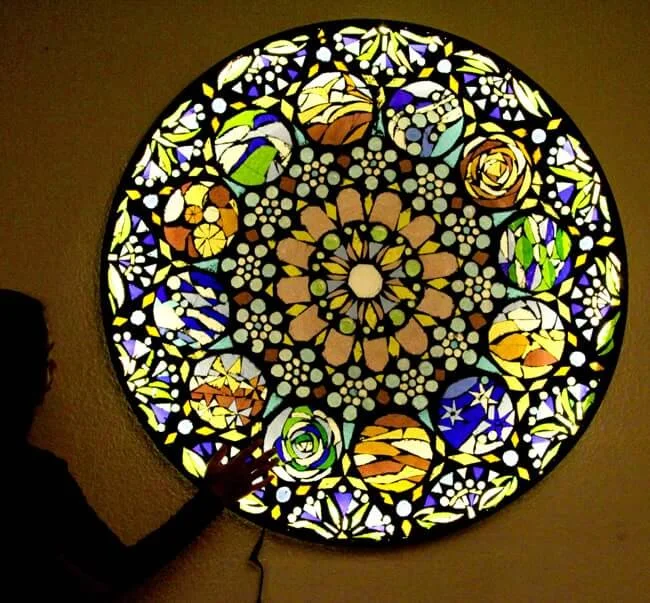 4. Crear una lámpara mosaico estilo vitral