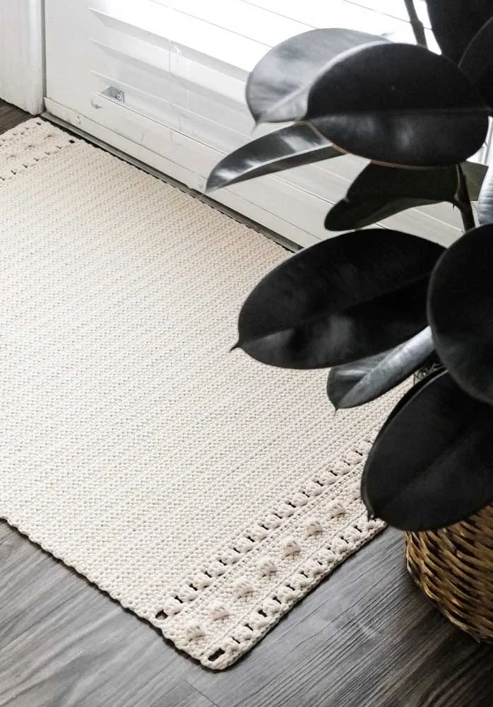 如何用钩针编织地毯拖鞋