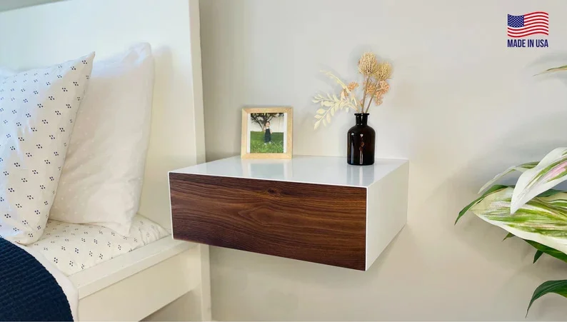 8. Mesa flotante con cajón