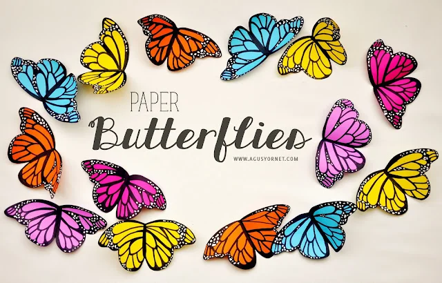 12. DIY Spring Decoration – Paper Butterflies
