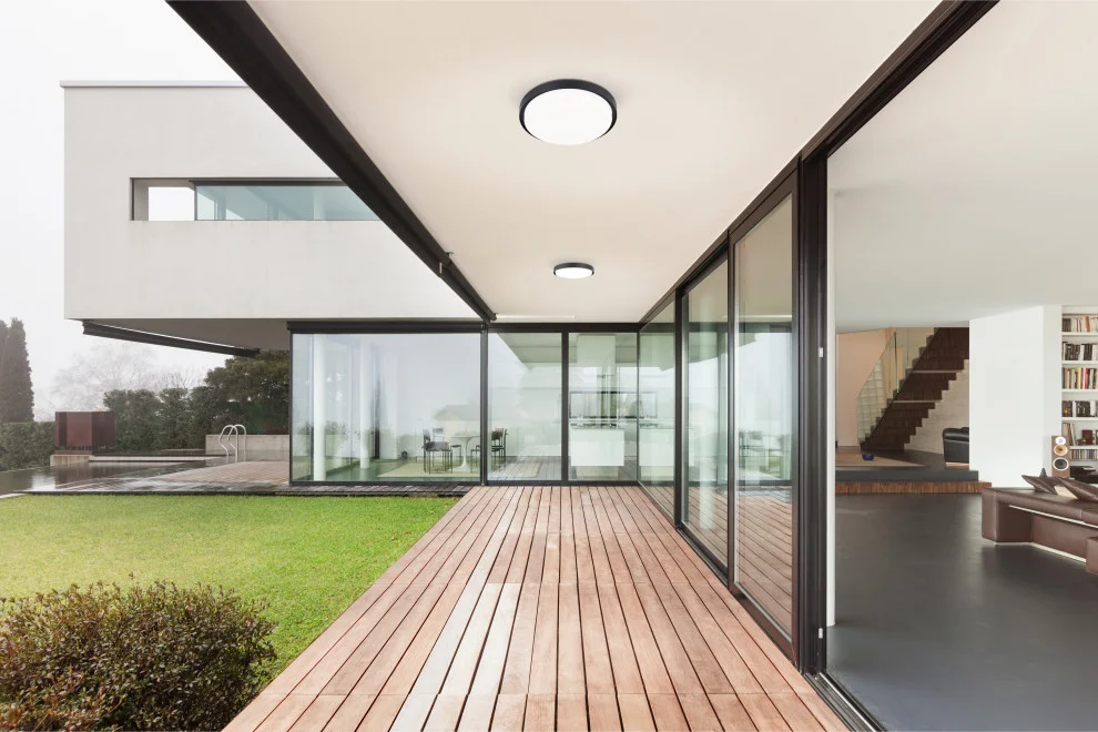 9. Diseño moderno de terraza