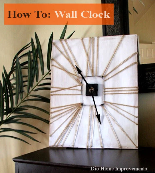 4. Reloj de pared casero