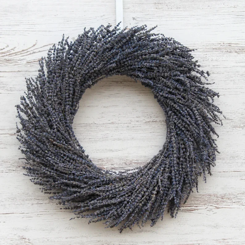 13. 腌制天然薰衣草春季花环