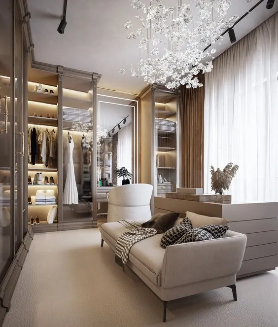 令人惊叹且鼓舞人心的奢华卧室衣橱灵感