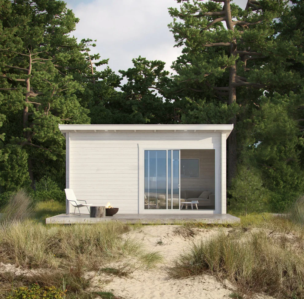 9. Granero moderno de tamaño medio