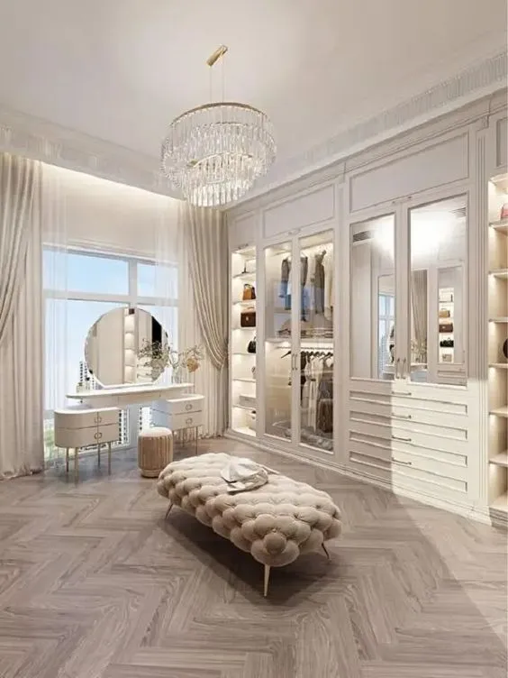 令人惊叹且鼓舞人心的奢华卧室衣橱灵感