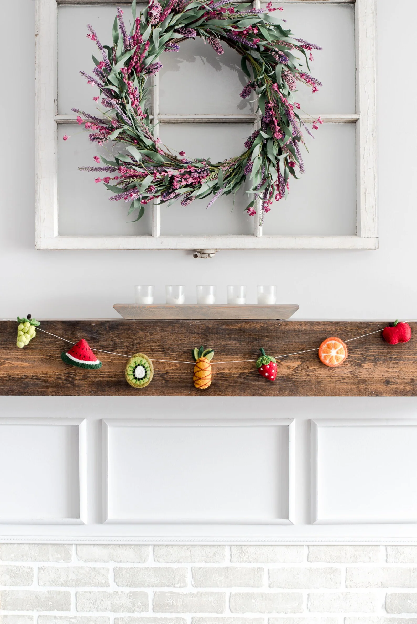 16. 毛毡水果灯串