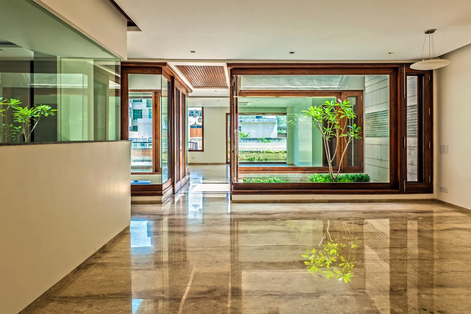 House with Double Internal Courtyard by Charged Voids in Chandigarh, India