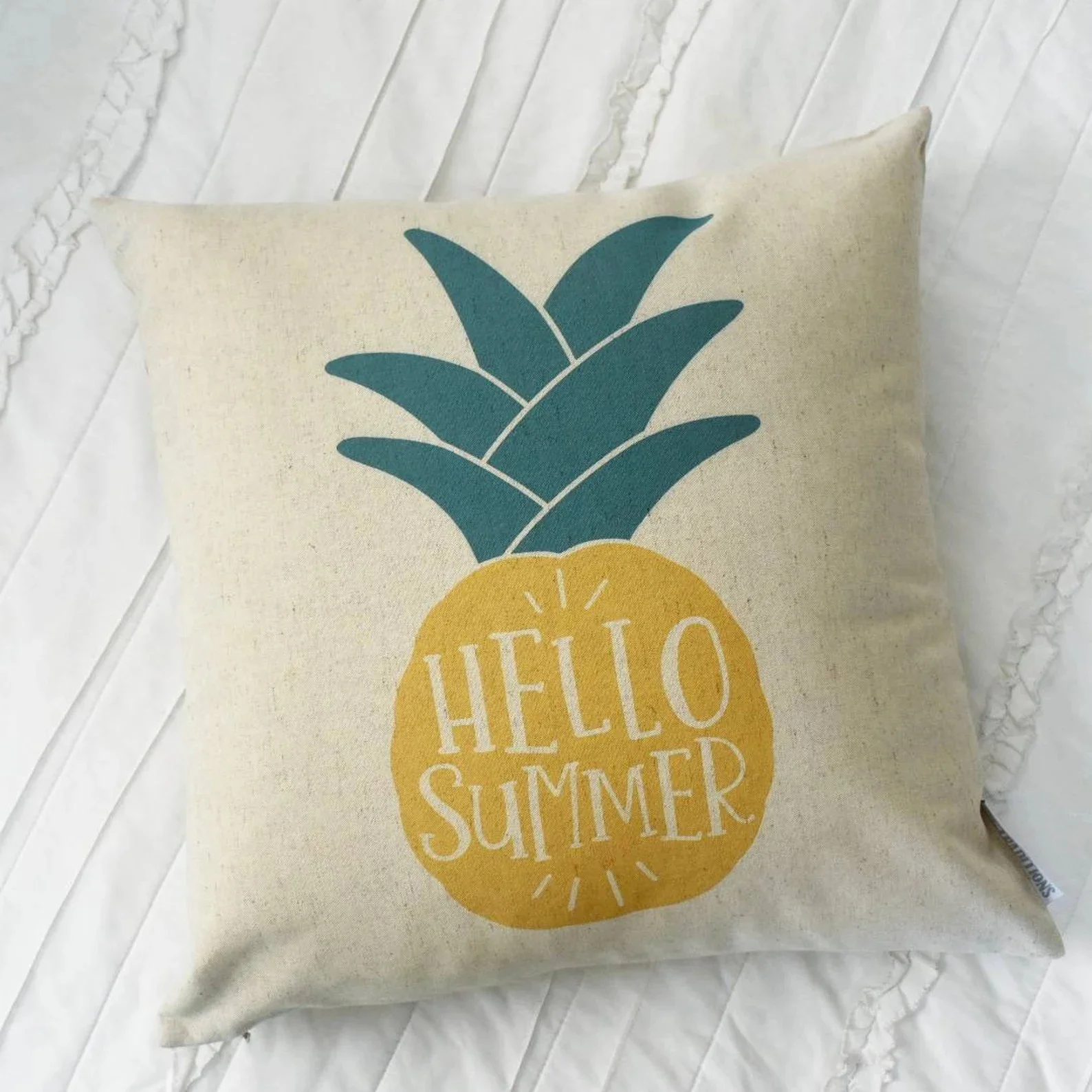 14. Pillow cover with pineapple