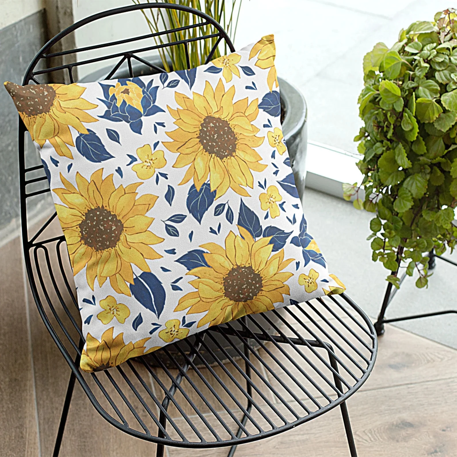 10. Almohada de Girasol Hermosa