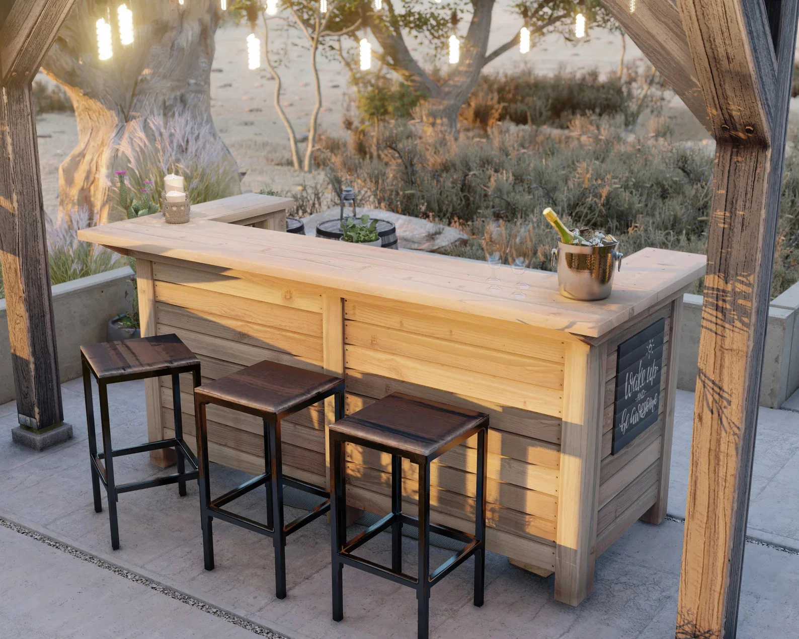 15. Plans for Making Outdoor Bar