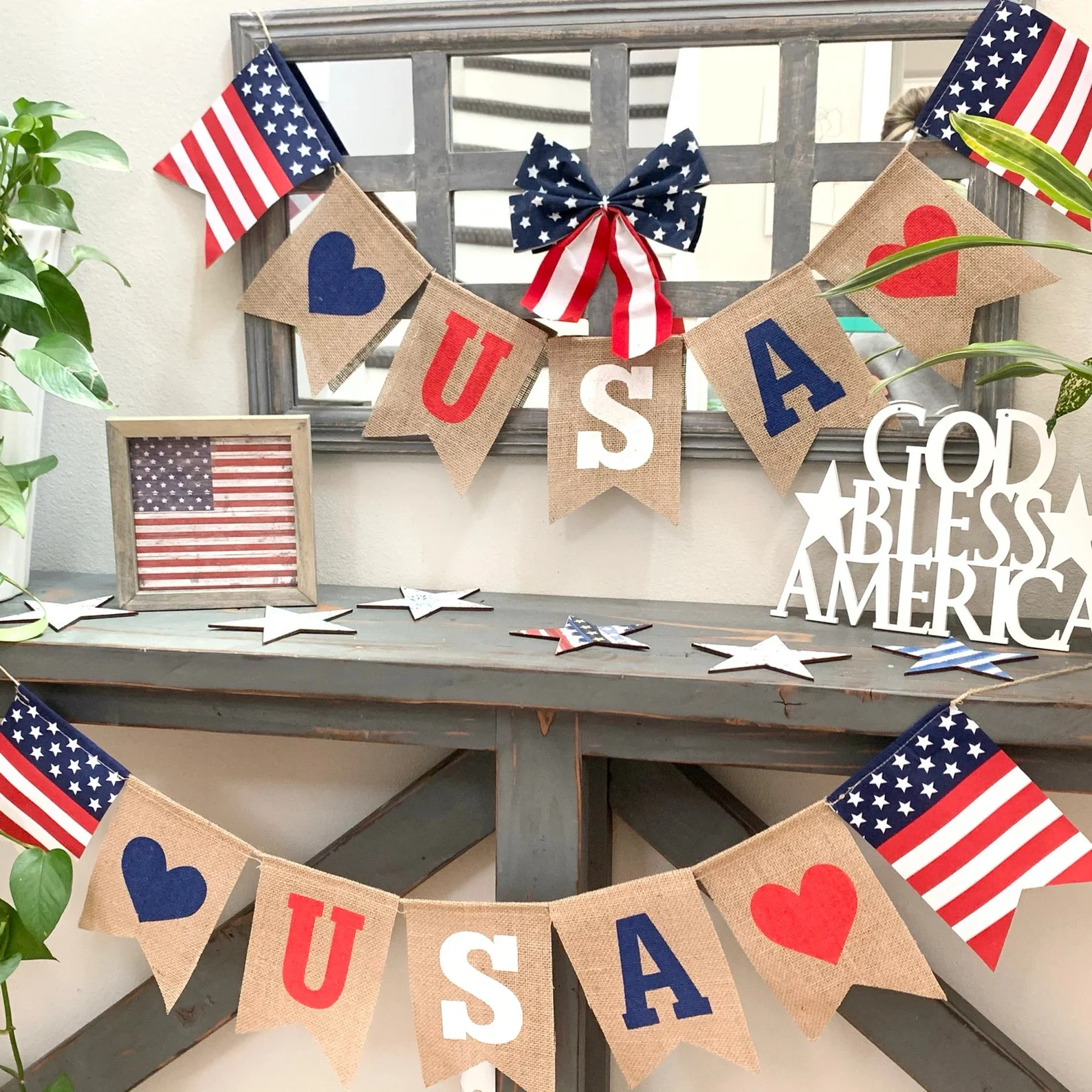 9. Rustic 4th of July Decor